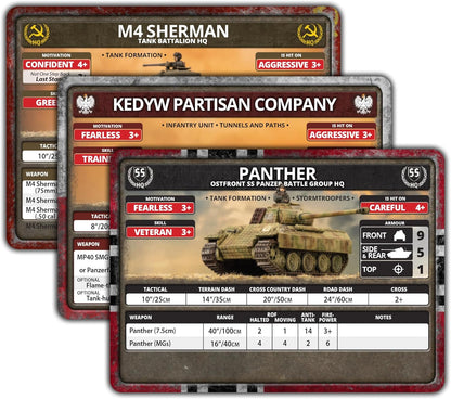 Battlefront Miniatures Flames of War Bagration: Reinforcement Unit Cards