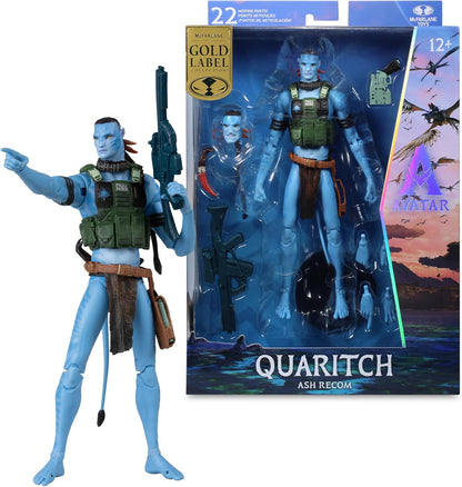 McFarlane Avatar: Fire and Ash Quaritch (Ash Recom) Gold Label 7in Action Figure Collector Edition