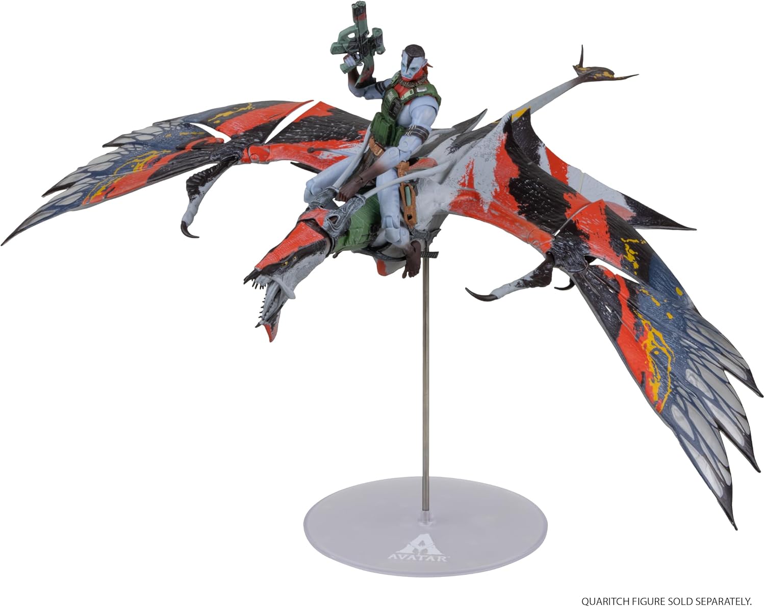 Avatar: Fire And Ash Action Figure Quaritch`S New Banshee