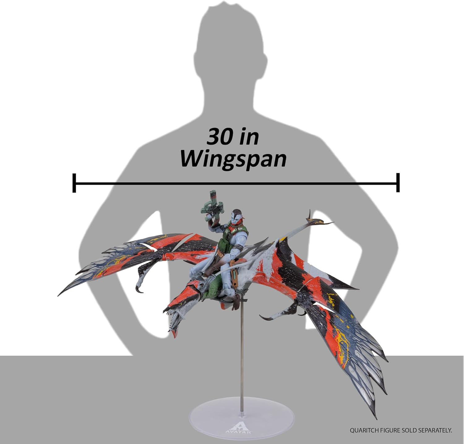 Avatar: Fire And Ash Action Figure Quaritch`S New Banshee