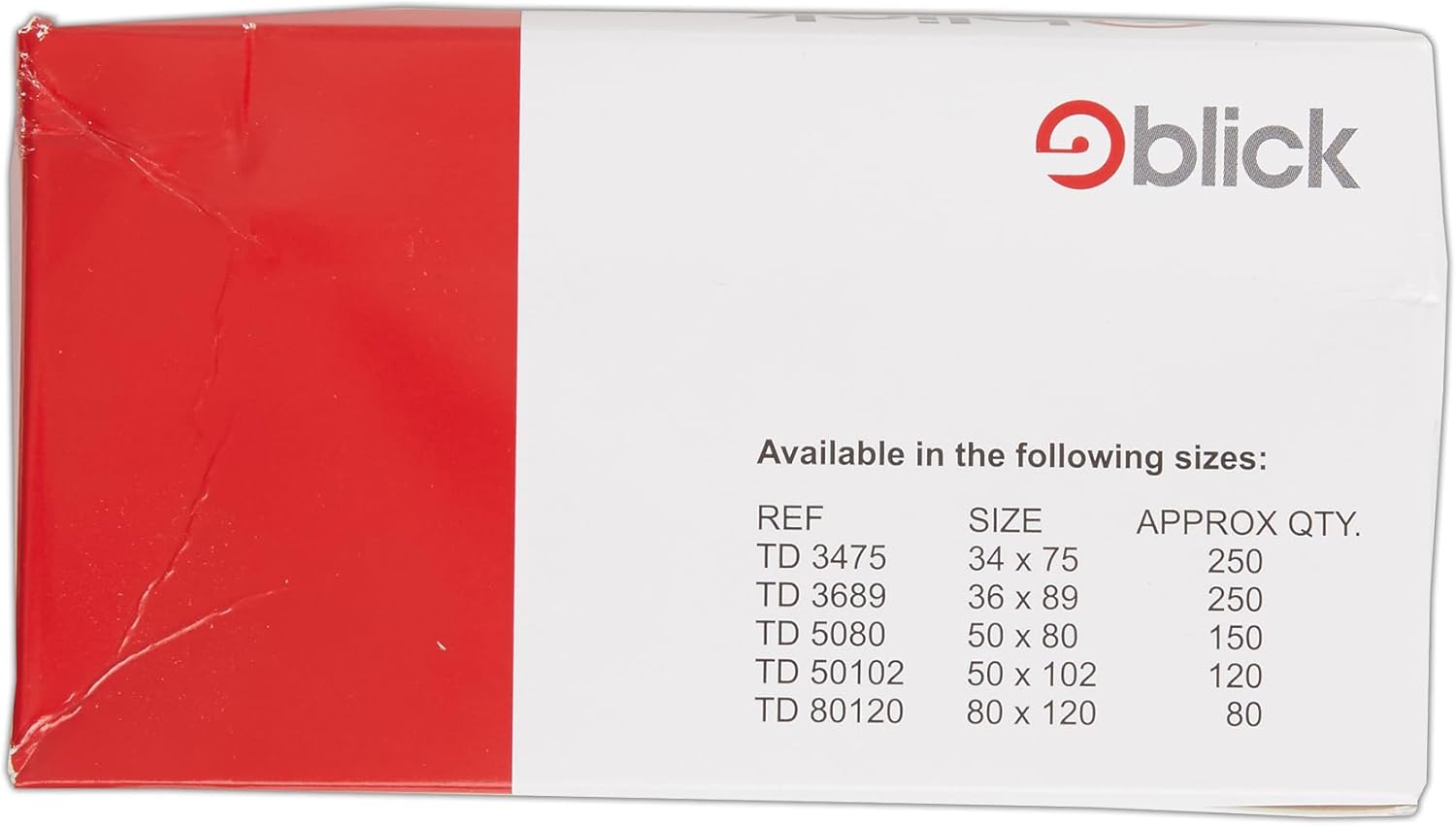 Blick Labels, White, Self Adhesive Stickers, Typist, Address Label, 50mm x 102mm, 120 Labels, For Home, Office, Family, School, Letters