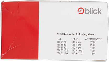 Blick Labels, White, Self Adhesive Stickers, Typist, Address Label, 50mm x 102mm, 120 Labels, For Home, Office, Family, School, Letters