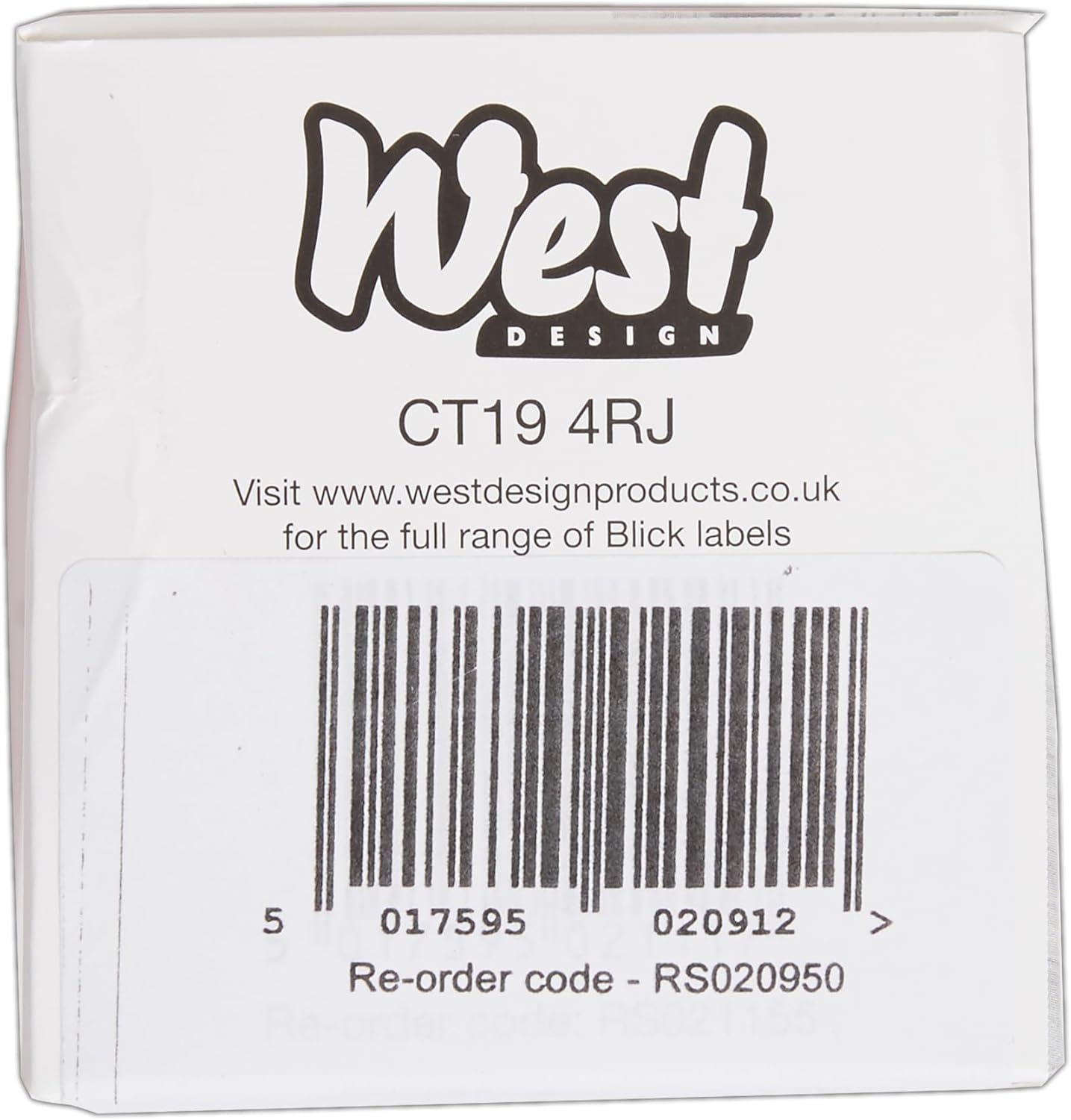 Blick Labels, White, Self Adhesive Stickers, Typist, Address Label, 50mm x 102mm, 120 Labels, For Home, Office, Family, School, Letters