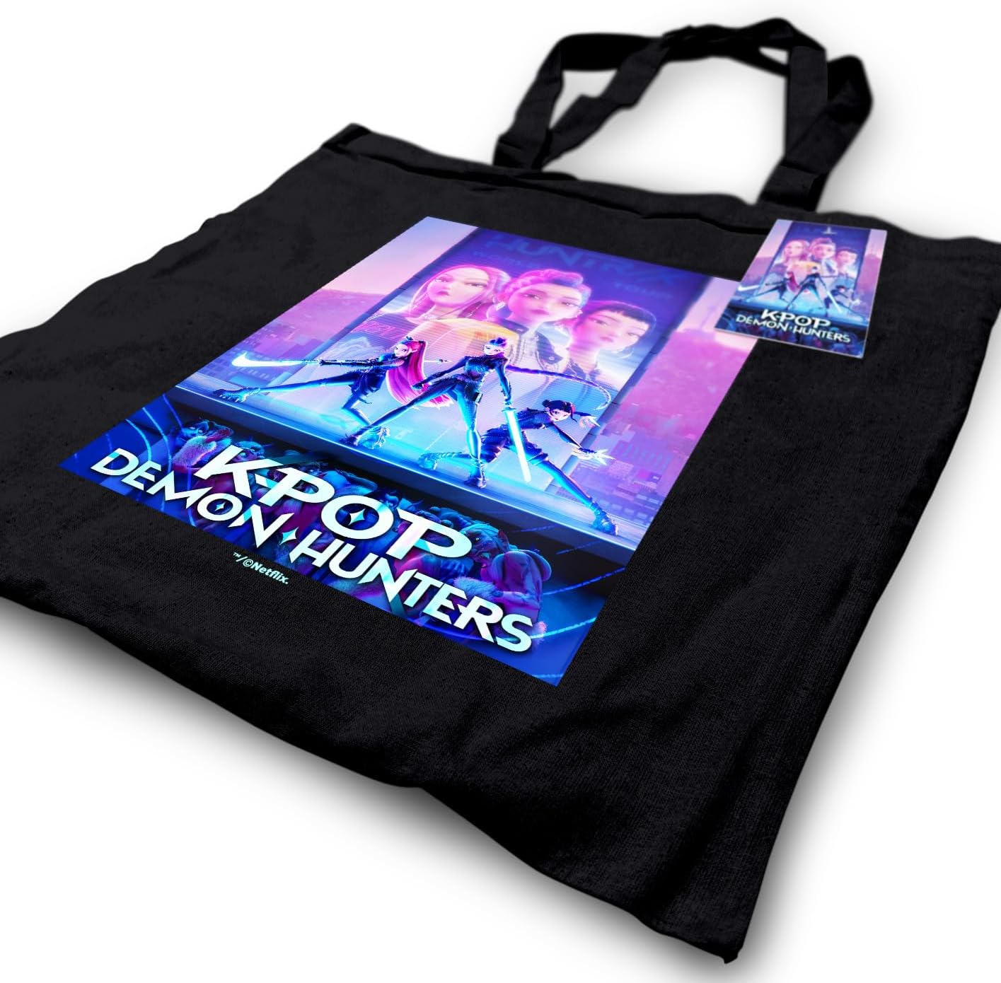 Kpop Demon Hunters Tote Bag Movie Key Art