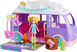 Polly Pocket Doll Pet Play Set Travel Toy with Camping Food Accessories RV Glamping