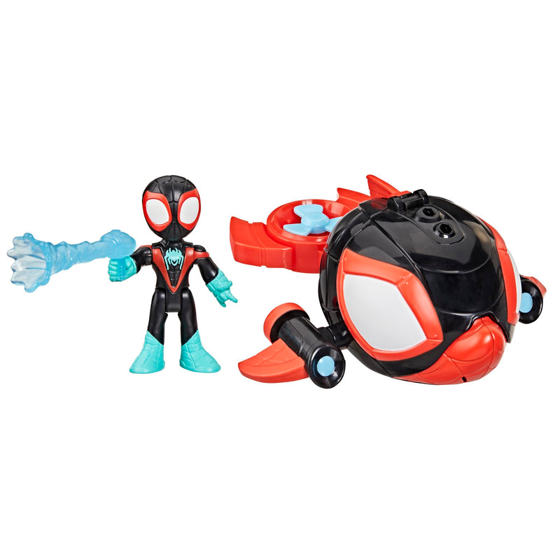 Spidey and his Amazing Friends Marvel Water-Webs Spin Dolphin Submarine Toy, Black