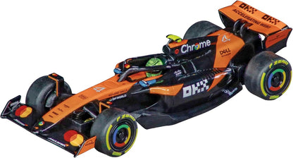 Pull & SPEED Carrera Formula 1 Twinpack 2025 F1 Cars with Pull-Back Motor, Scale 1:43, Includes Oracle Red Bull Racing RB21 M. Verstappen, No.1 & McLaren MCL39 L. Norris, No.4, from 3 Years