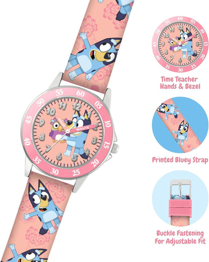 Disney - Bluey Pink Strap Time Teacher