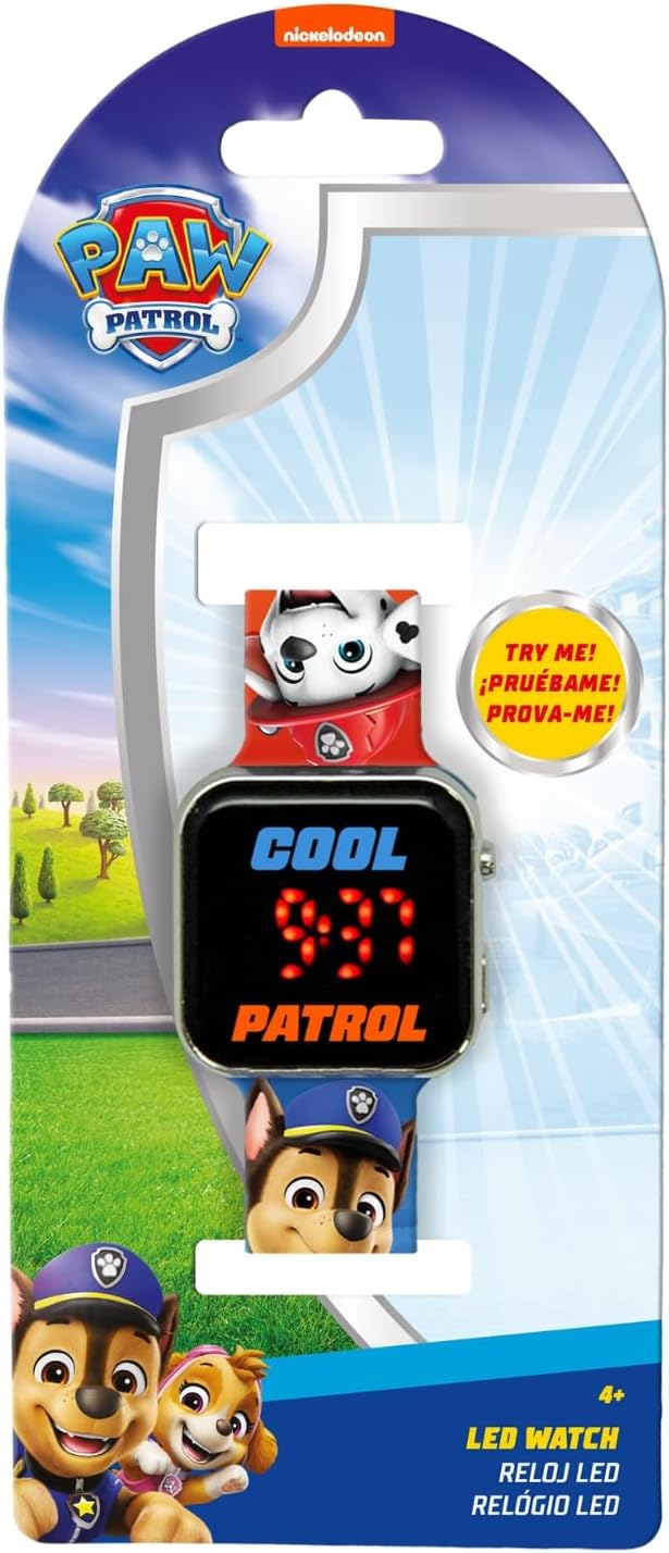 Disney - Paw Patrol Printed Strap Led Watch