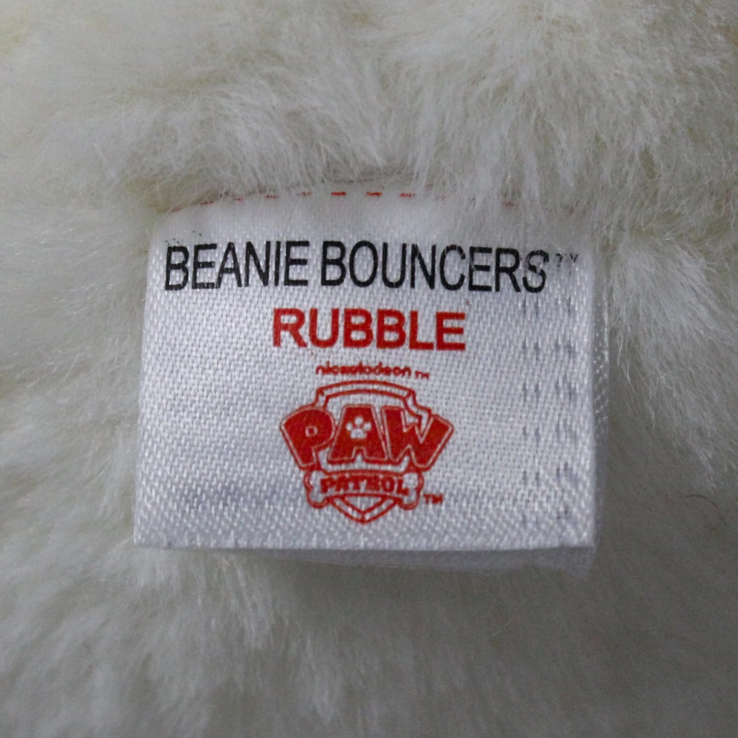 TY Rubble Paw Patrol Childrens Beanie Bouncer Soft Toy
