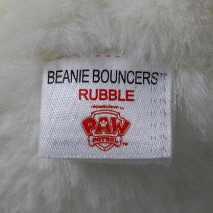 TY Rubble Paw Patrol Childrens Beanie Bouncer Soft Toy