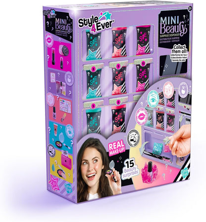 Style 4 Ever Mini Beauty Surprise Dispenser – Mystery Unboxing Toy for Kids Aged 8+ – Mix and Match Makeup and Accessories for Creative Beauty Fun and Collectible Surprises
