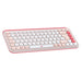 Logitech Pop Icon Keys - Keyboard - Wireless - Bluetooth Le - Qwerty - Uk - Rose, Off-White