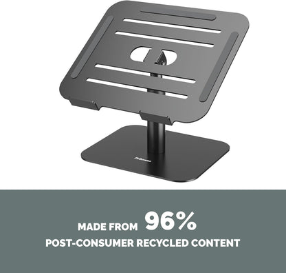 Fellowes Elevador para Portátil Alumia™ – Soporte Ergonómico de Aluminio Ajustable en Altura e Inclinación – para Casa u Oficina – Material Reciclado –