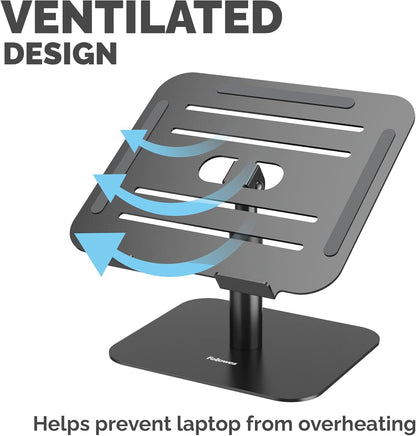 Fellowes Elevador para Portátil Alumia™ – Soporte Ergonómico de Aluminio Ajustable en Altura e Inclinación – para Casa u Oficina – Material Reciclado –