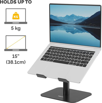 Fellowes Elevador para Portátil Alumia™ – Soporte Ergonómico de Aluminio Ajustable en Altura e Inclinación – para Casa u Oficina – Material Reciclado –