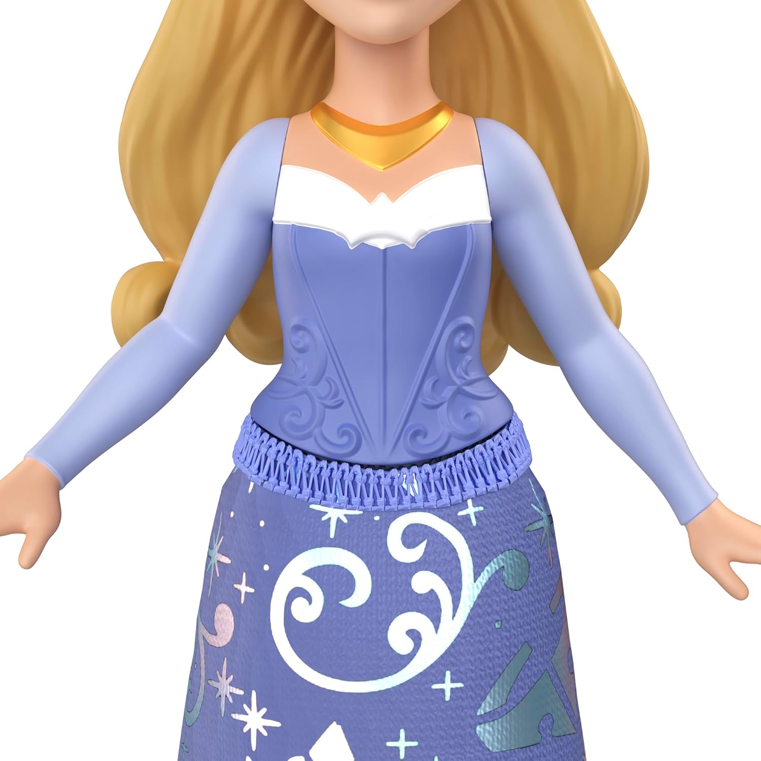 Disney Princess Aurora Posable Little Doll in Shiny Outfit with Removable Skirt Inspired by the Movie