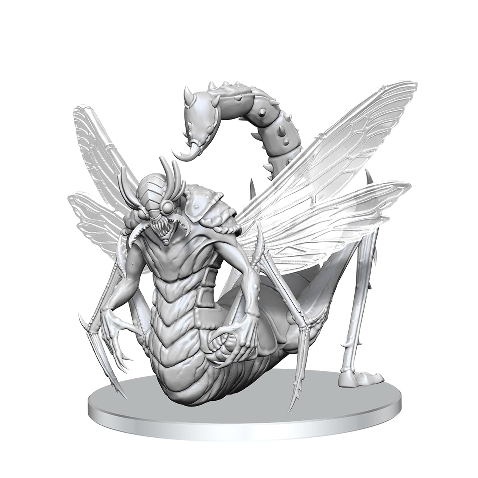 WizKids Pathfinder Battles Deep Cuts: Derakni (Heuschreckendämon) | unlackierte Miniaturfigur