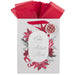 Christian Art Gifts Large Portrait Inspirational Christmas Gift Bag, Tag & Wrapping Tissue Paper Set for Men & Women: Christmas Time Theme, Sturdy Satin Ribbon Handles, Festive Red