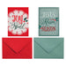 With Love Boxed Festive Holiday Greeting Note Card & Envelope Set for Family, Coworkers, Christmas Parties, Season's Greetings - Assorted Inspirational Holiday Designs, 12 Blank Cards & Envelopes