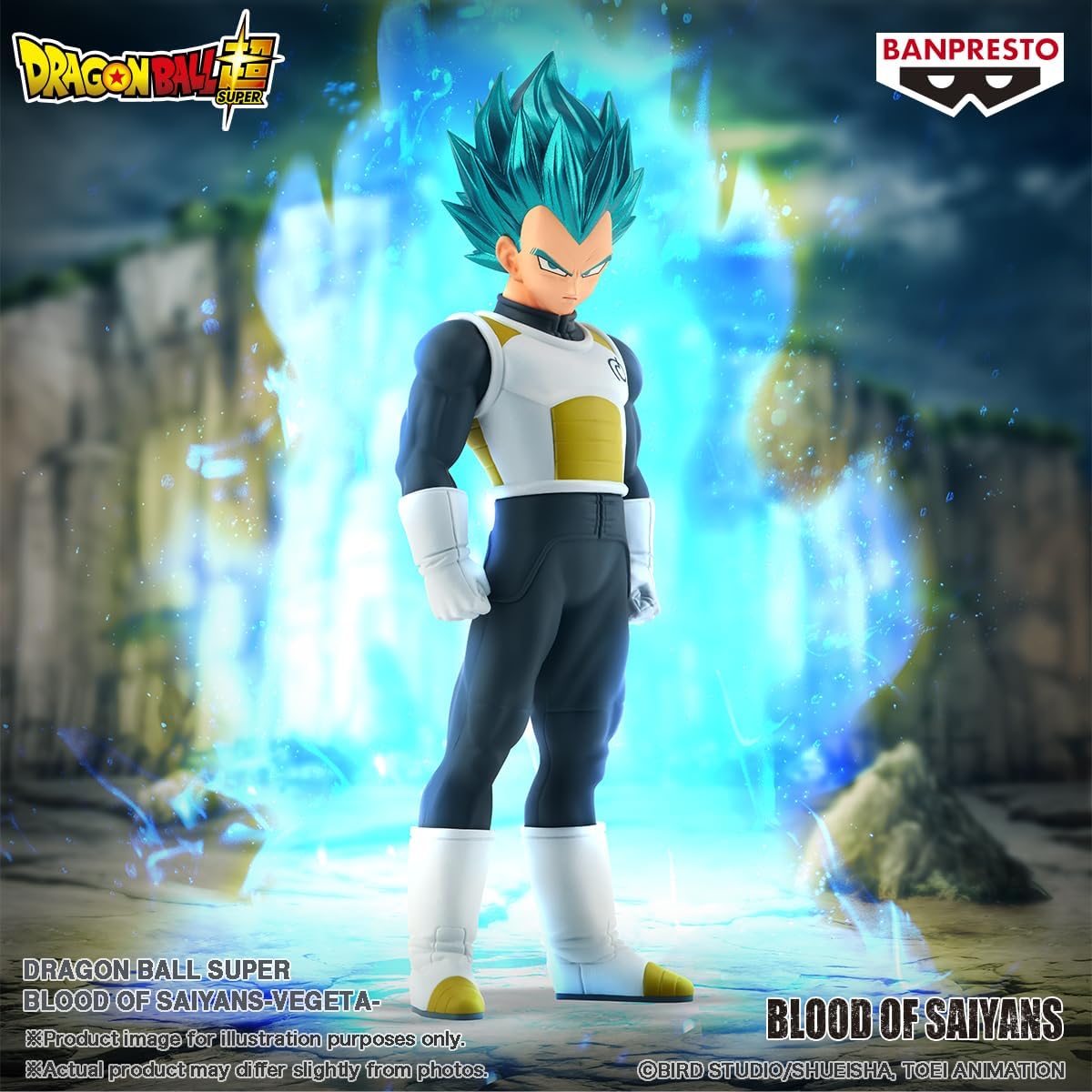 Banpresto BP29519P Actionfigur Vegeta Dragon Ball Super, Blood of Saiyans, 17 cm, Mehrfarbig, Sammelfigur, optimal für Anime-Fans