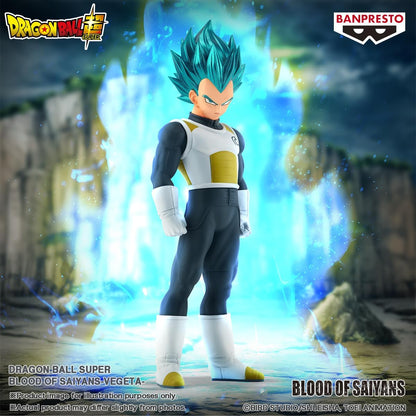 Banpresto BP29519P Actionfigur Vegeta Dragon Ball Super, Blood of Saiyans, 17 cm, Mehrfarbig, Sammelfigur, optimal für Anime-Fans