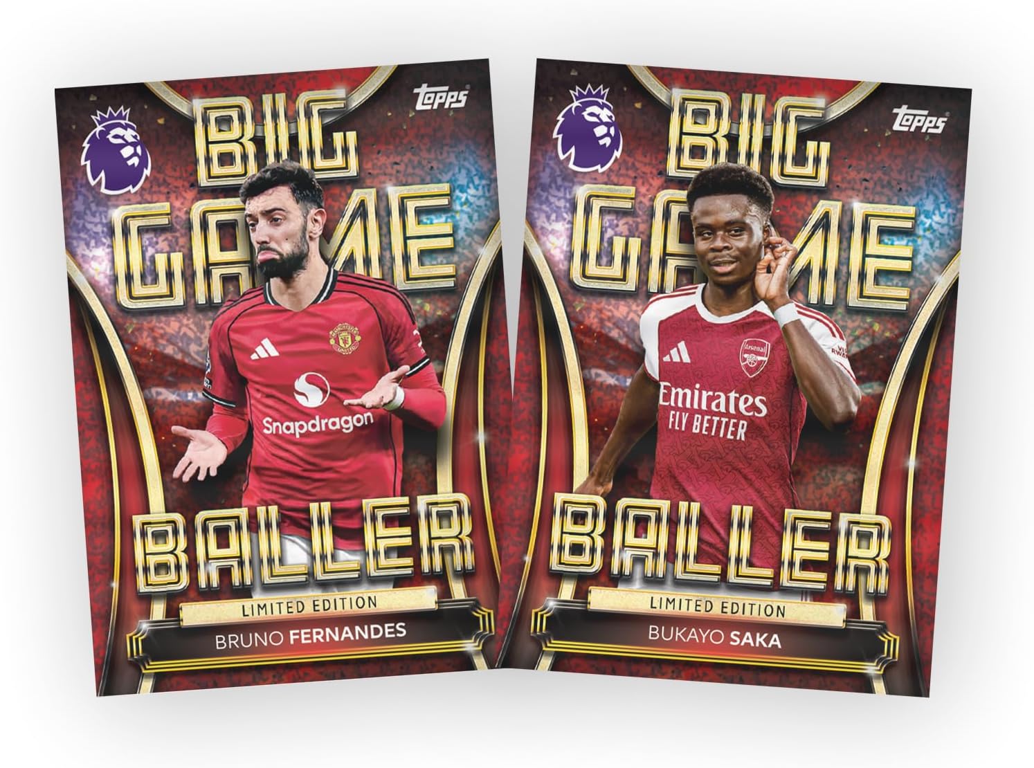 Topps Premier League 2026 - Debut Edition - Mega Tin (Big Game Baller). Contains 40 cards plus 3 Big Game Baller LE cards.