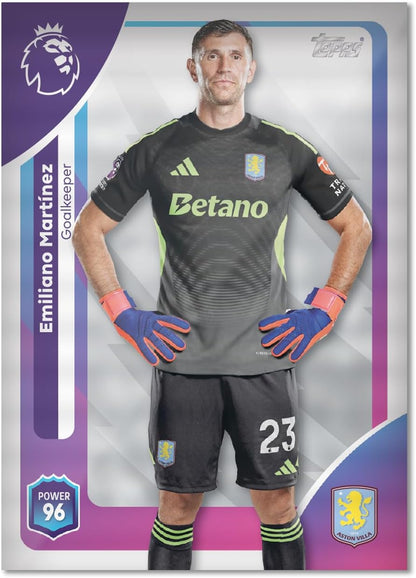 Topps Premier League 2026 - Debut Edition - Mega Tin (Big Game Baller). Contains 40 cards plus 3 Big Game Baller LE cards.