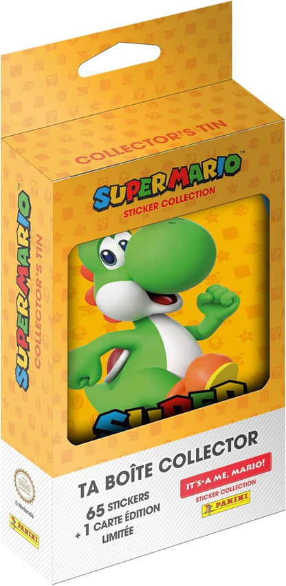 Panini Super Mario – It's A ME, Mario! Metal Box 13 Pockets + 1 Limited Edition Card (5 Random Colours