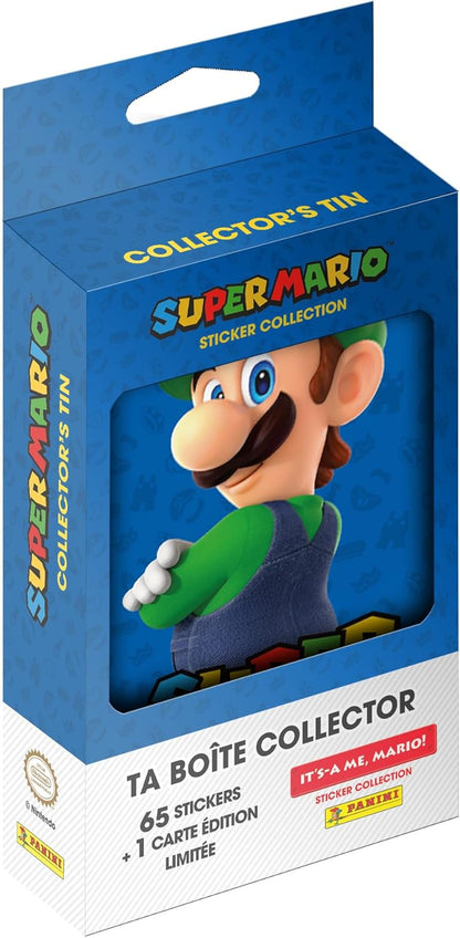 Panini Super Mario – It's A ME, Mario! Metal Box 13 Pockets + 1 Limited Edition Card (5 Random Colours