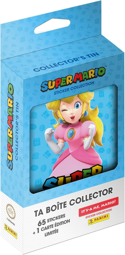 Panini Super Mario – It's A ME, Mario! Metal Box 13 Pockets + 1 Limited Edition Card (5 Random Colours