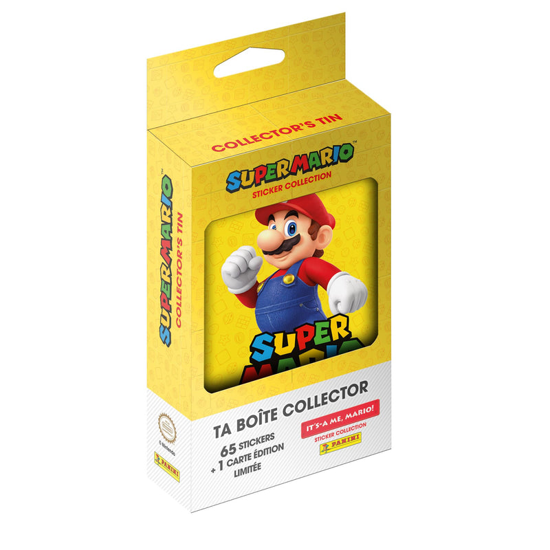 Panini Super Mario – It's A ME, Mario! Metal Box 13 Pockets + 1 Limited Edition Card (5 Random Colours
