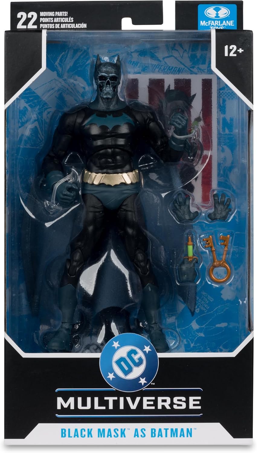 McFarlane DC Multiverse Black Mask as Batman (Beneath the Mask) 7in Action Figure Toys