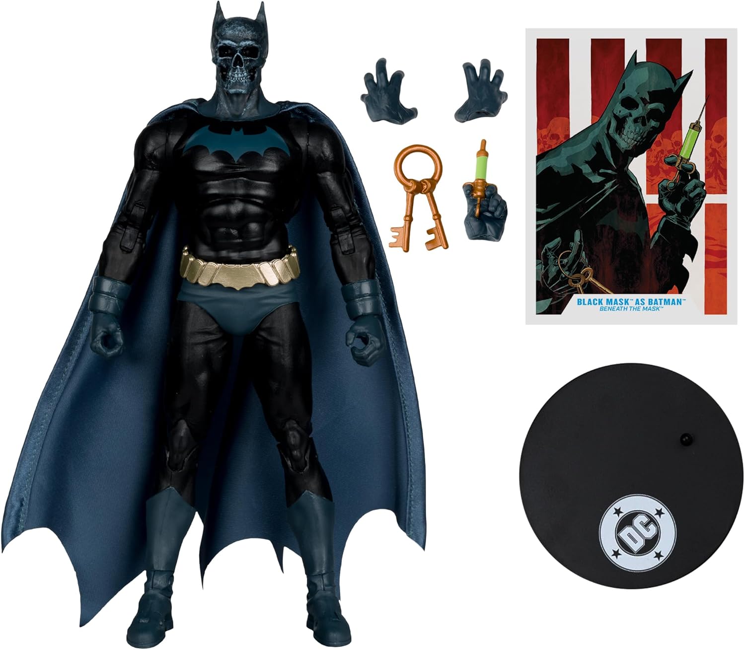 McFarlane DC Multiverse Black Mask as Batman (Beneath the Mask) 7in Action Figure Toys