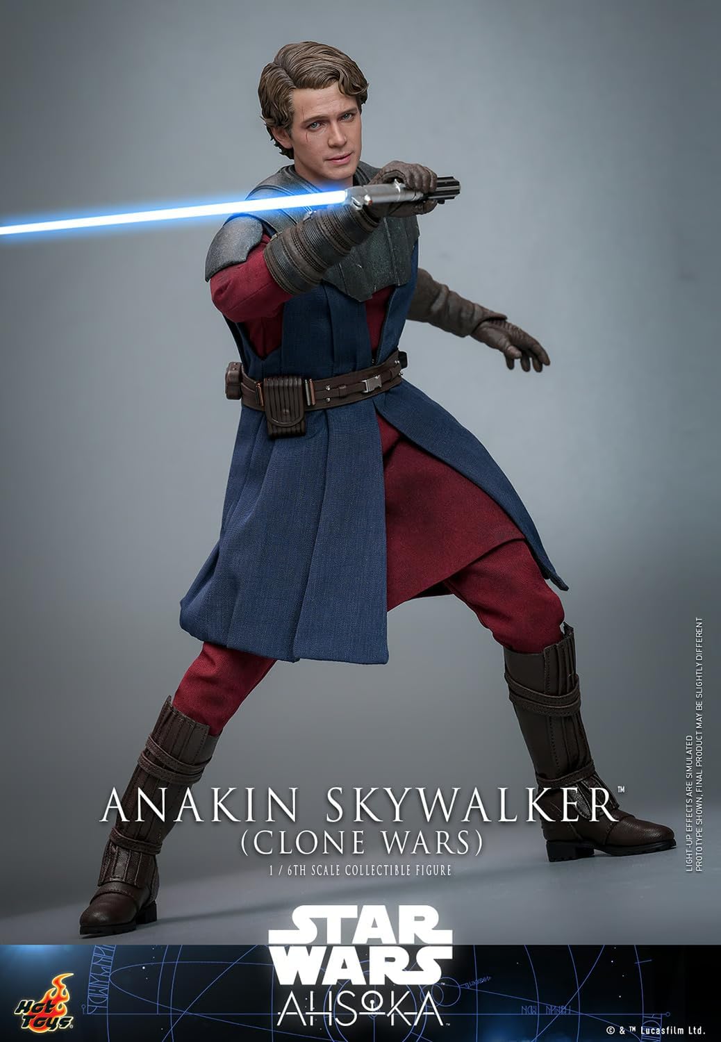 Hot Toys Star Wars : Ahsoka Anakin Skywalker (Clone Wars) Échelle 1/6 Figurine de collection 30,5 cm