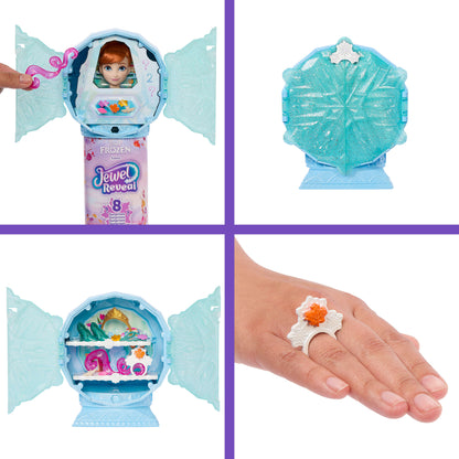 Disney Frozen Jewel Reveal Anna Fashion Doll w/ 8 Surprises Including Gem Box & 10 Accessories