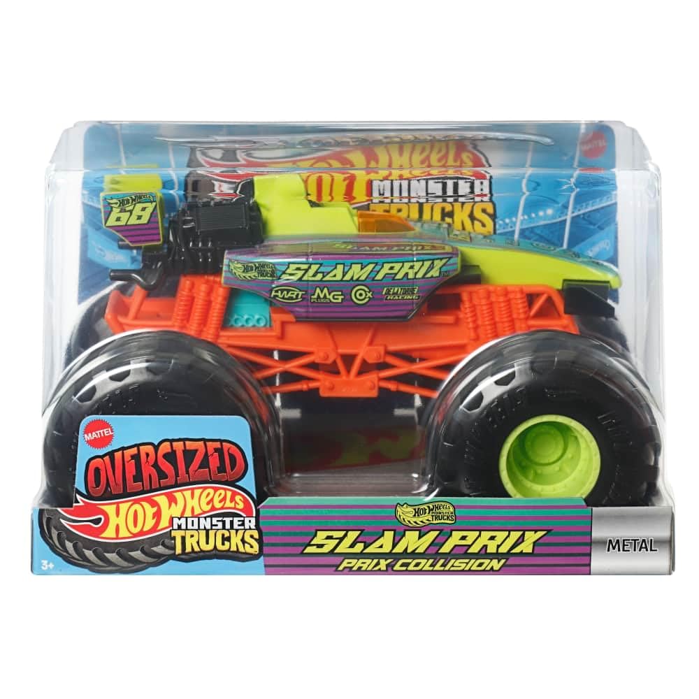Hot Wheels Monster Trucks 1:24 Scale Racecar Toy for Ages 3+