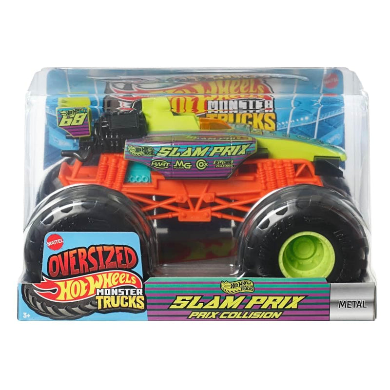 Hot Wheels Monster Trucks 1:24 Scale Racecar Toy for Ages 3+