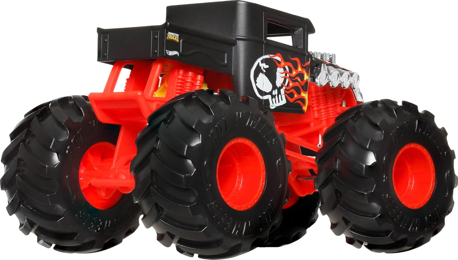 Hot Wheels Monster Trucks, oversized monstertruck, schaal 1:24 gegoten met gigantische wielen en coole designs