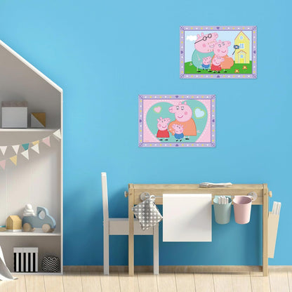 Ravensburger - CreArt Junior Series: Peppa Pig, Paint by Numbers, Painting Kit Children, Educational Game, Gift Idea for Boys and Girls 5+ Years, 2 Boards 32 x 22 cm