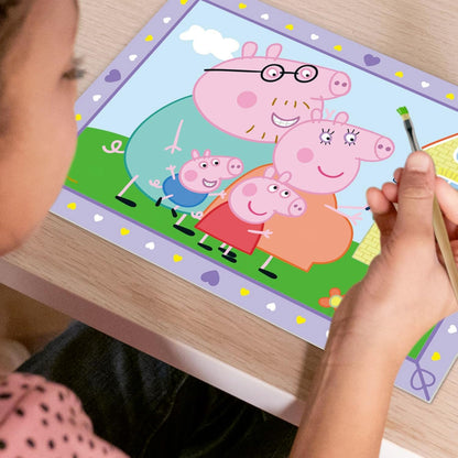 Ravensburger - CreArt Junior Series: Peppa Pig, Paint by Numbers, Painting Kit Children, Educational Game, Gift Idea for Boys and Girls 5+ Years, 2 Boards 32 x 22 cm