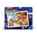Ravensburger - Creart Serie D Leeuw En Puppy | Schilderset voor kinderen | Schilderen op nummer bevat alles wat nodig is | Spelen voor kinderen van 9 jaar of ouder | Creart 9 jaar
