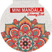 Mini Mandala De Colorat. Rosu