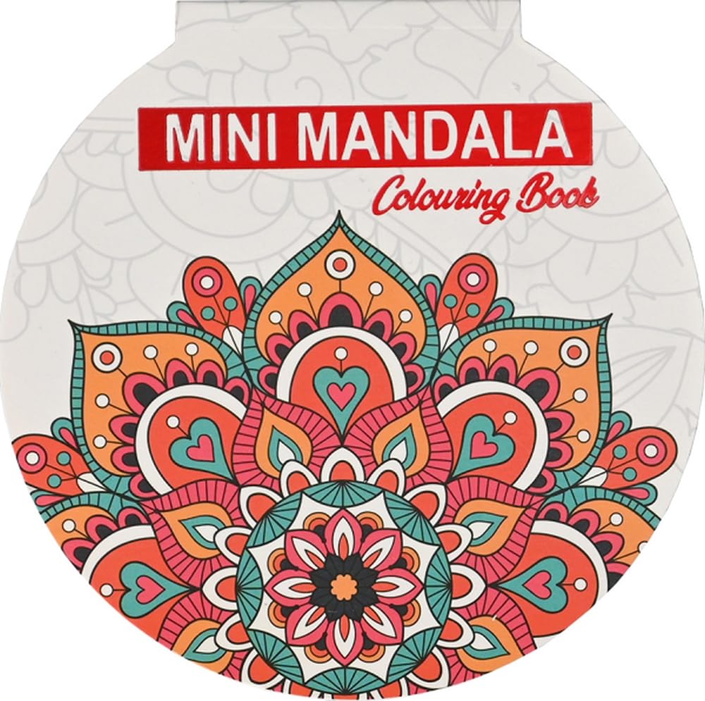 Mini Mandala De Colorat. Rosu