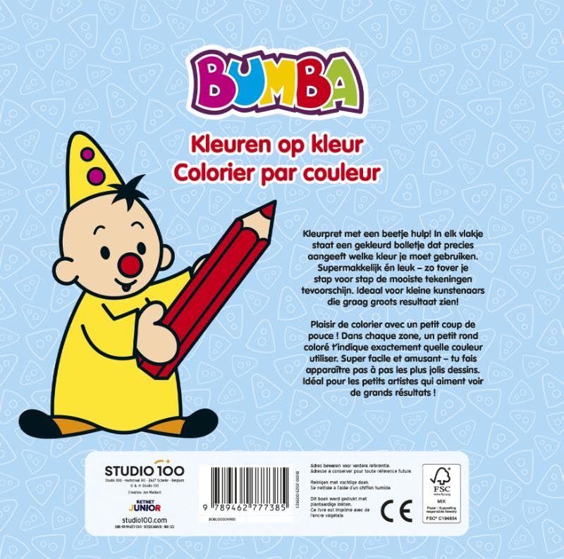 Bumba : colouring book - Kleuren op kleur (FSC MIX 70%