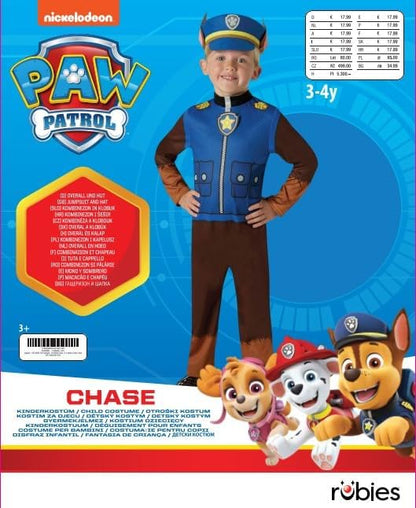 Nickelodeon i-630718 Kostuum klassiek Chase - S - 104 cm - jaren 3-4.