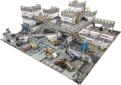 Battle Systems Sci-Fi Terrain - 28mm Modular 3D Space Terrain - Perfect for Wargaming and Roleplaying Tabletop Games - Full Colour Printed 3D Multi Level Building Models (Galactic Core Set