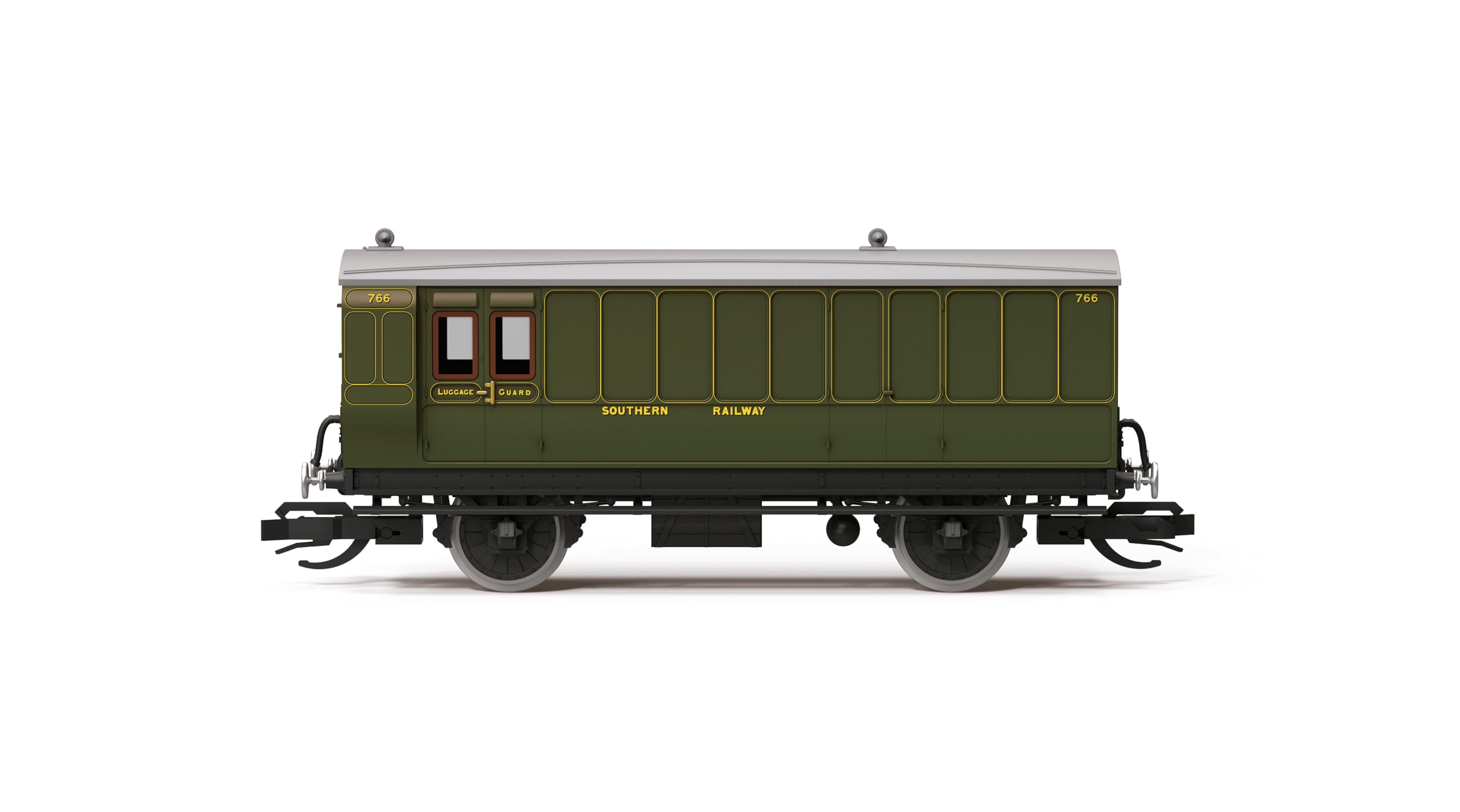 Hornby TT TT4054 SR 4 Wheel Coach 3rd Class Brake Baggage