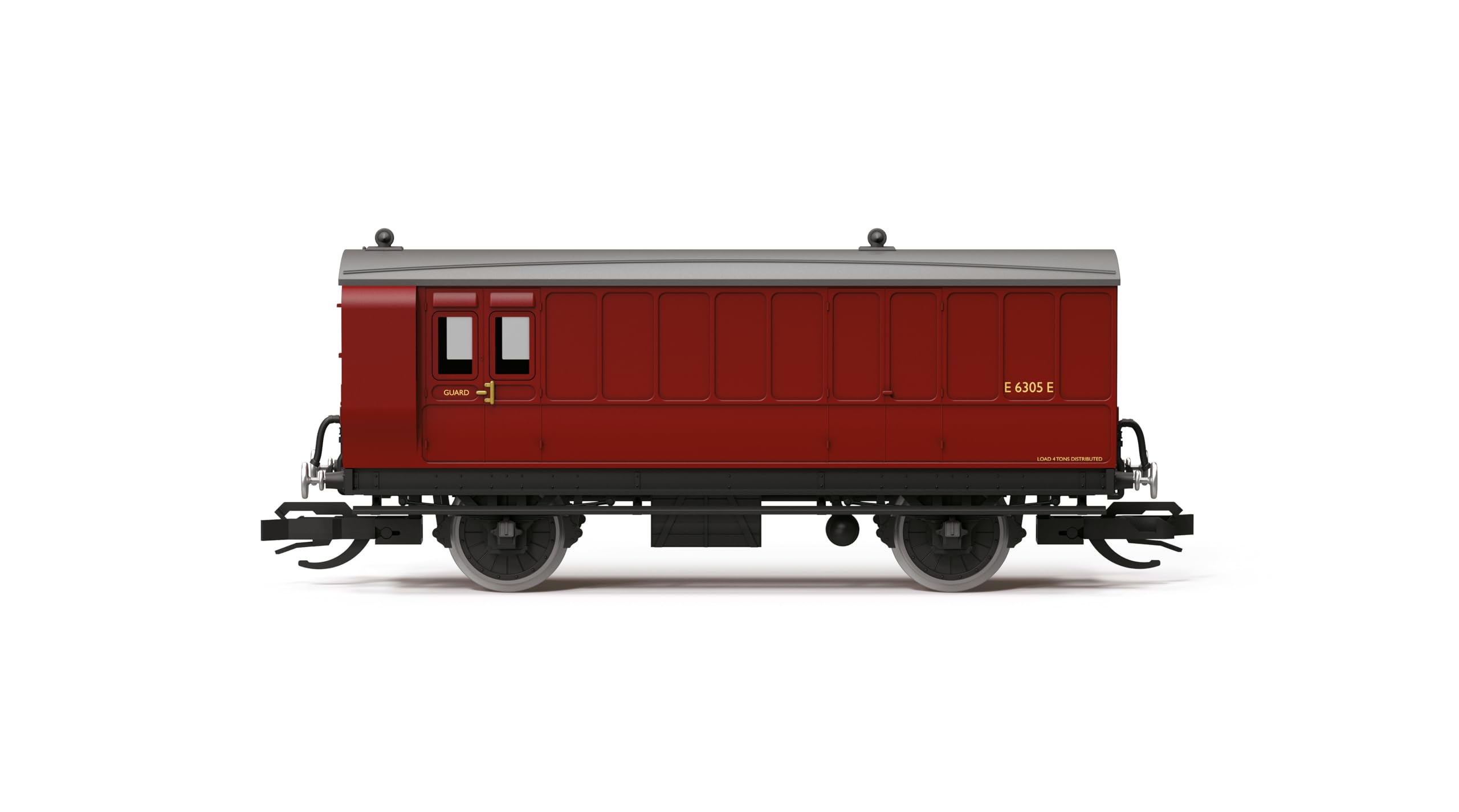 Hornby TT TT4062 BR 4 Wheel Coach 3rd Class Brake Baggage