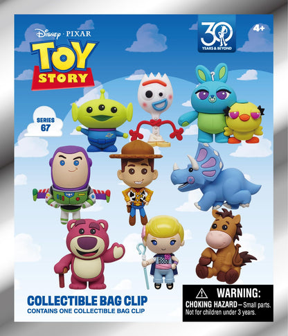 Disney Toy Story 30th Anniversary 3D Foam Bag Clip - 1 Blind Bag